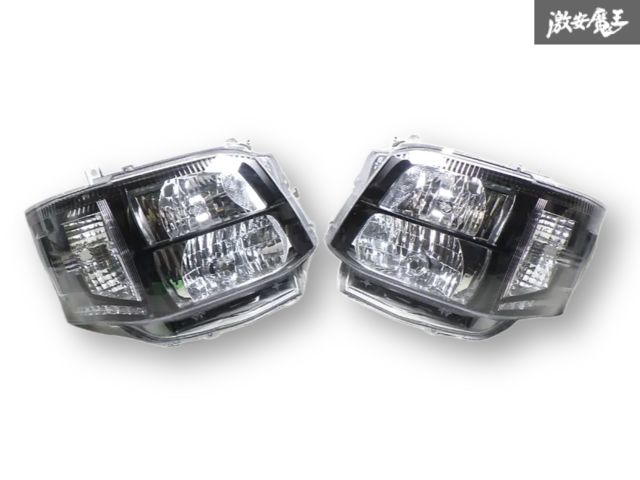 LED点灯OK 200系 ハイエース 3型 HID カスタムヘッドライト ヘッドランプ インナーブラック 左右セット