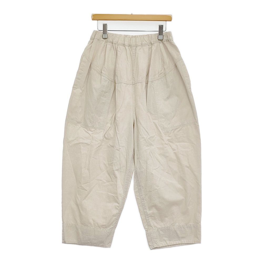 tumugu 6.3ozデニムダンガリーフル丈パンツ 定価21780円 TB25207 イージーワイド パンツ 25SS キナリ レディース ツムグ 5-1001M♪