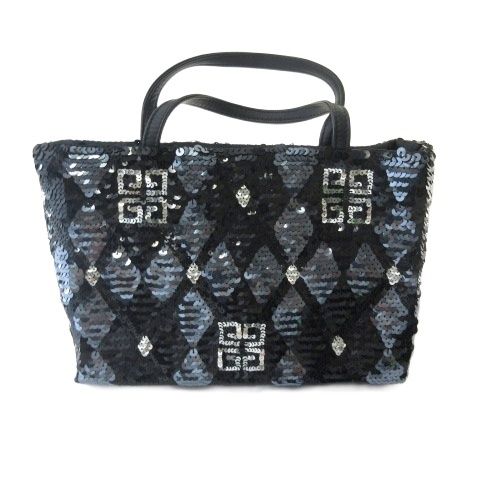 ジバンシィ GIVENCHY ハンドバッグ スパンコール ミニ ブラック 黒