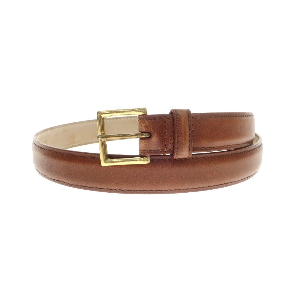John Lobb ブラウンレザーベルト John Lobb レザー ベルト ブラウン ジョンロブ