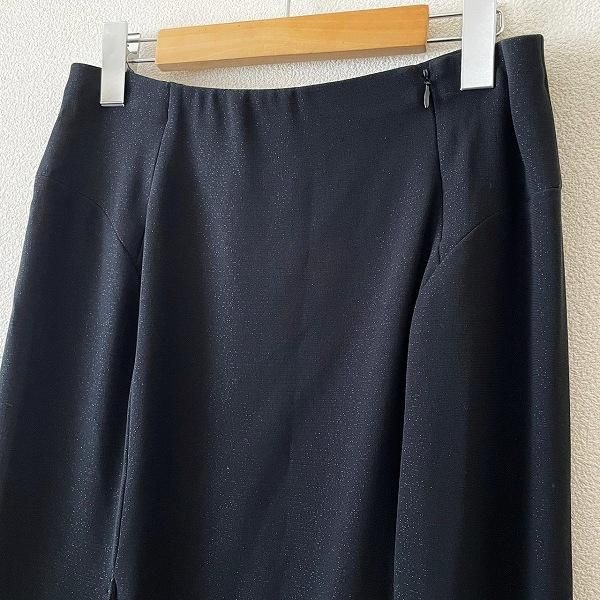 anc GKITALIYA 伊太利屋 スカート 11 黒 ラメ ラインストーン 変形