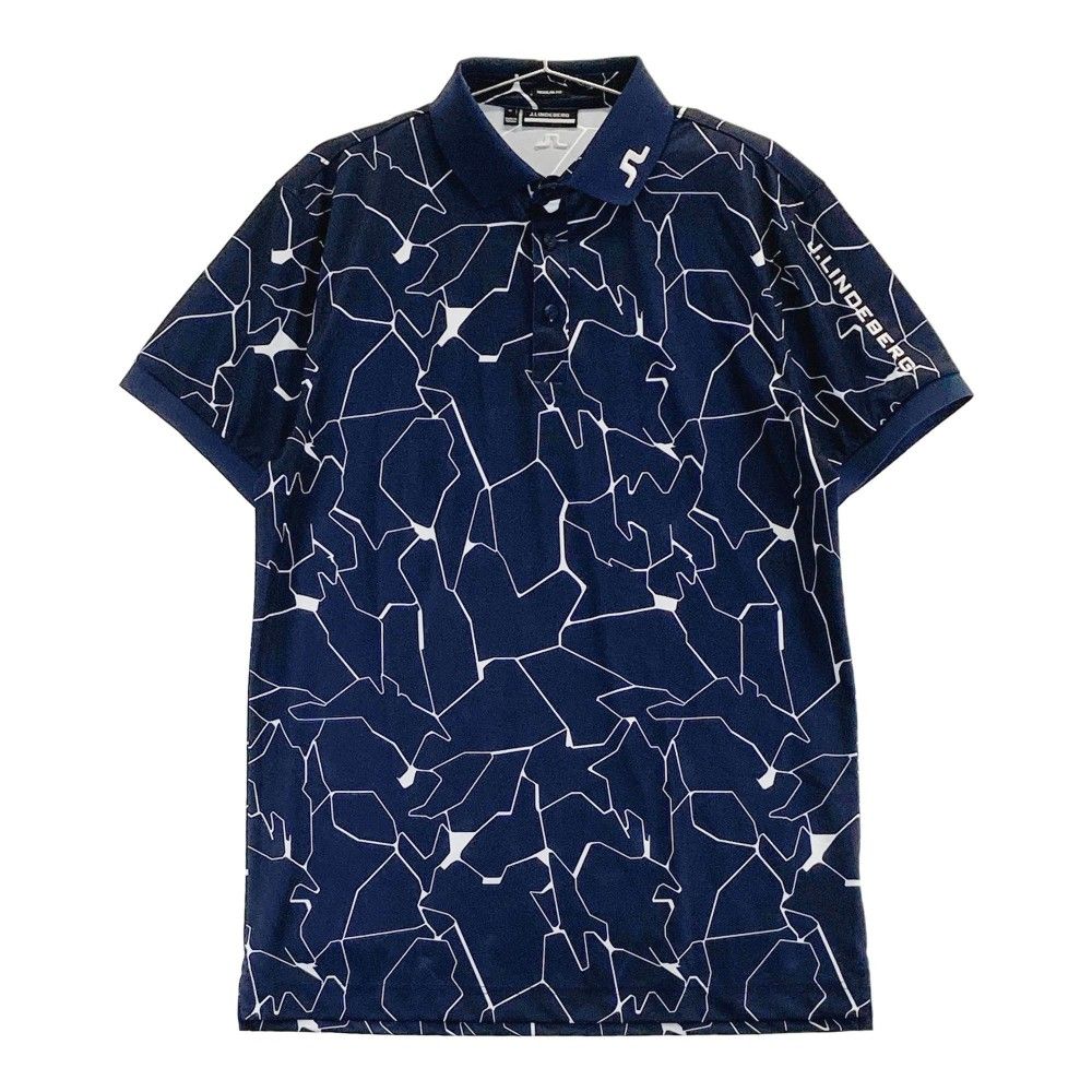 J.LINDEBERG　タグ付き　総柄ポロシャツ J.LINDEBERG タグ付き 総柄ポロシャツ J.LINDEBERG（J.LINDEBERG