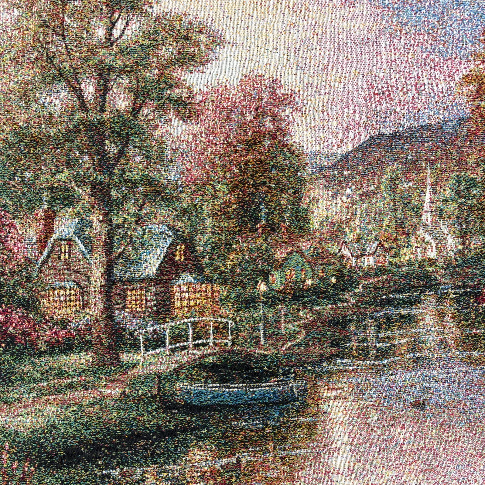 vintage ラグ カーペット マルチカバー USA製、アート、風景、花450 vintage ラグ カーペット マルチカバー USA製、アート、風景、花