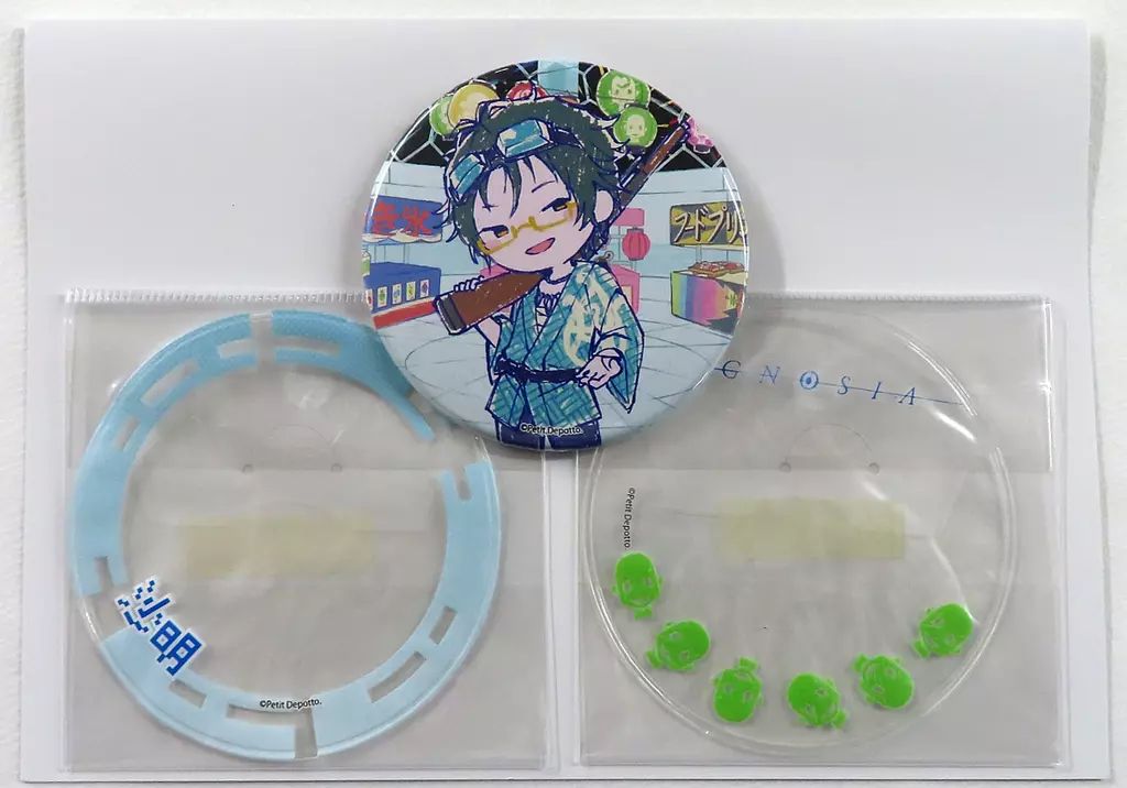 中古】バッジ・ビンズ 13.沙明 65mm缶バッジ＆缶デコカバー2枚