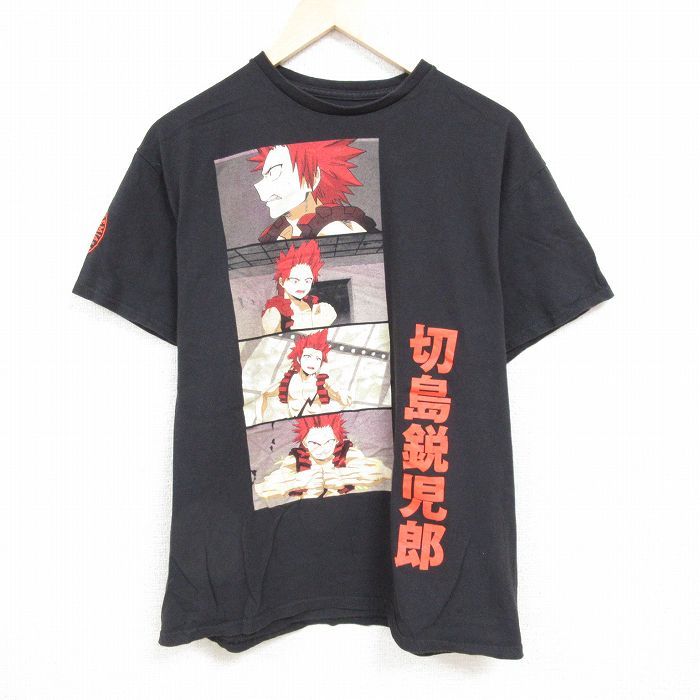 XL/古着 半袖 Tシャツ メンズ アニメ 僕のヒーローアカデミア 切島鋭児