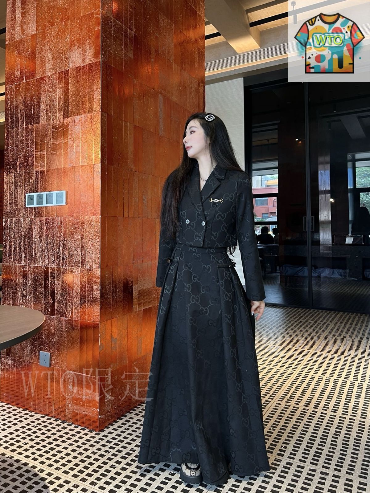 今日 Gucci 25 新款 クラフトワークシリーズ ダブル G 満載ジャカードアイテム-2