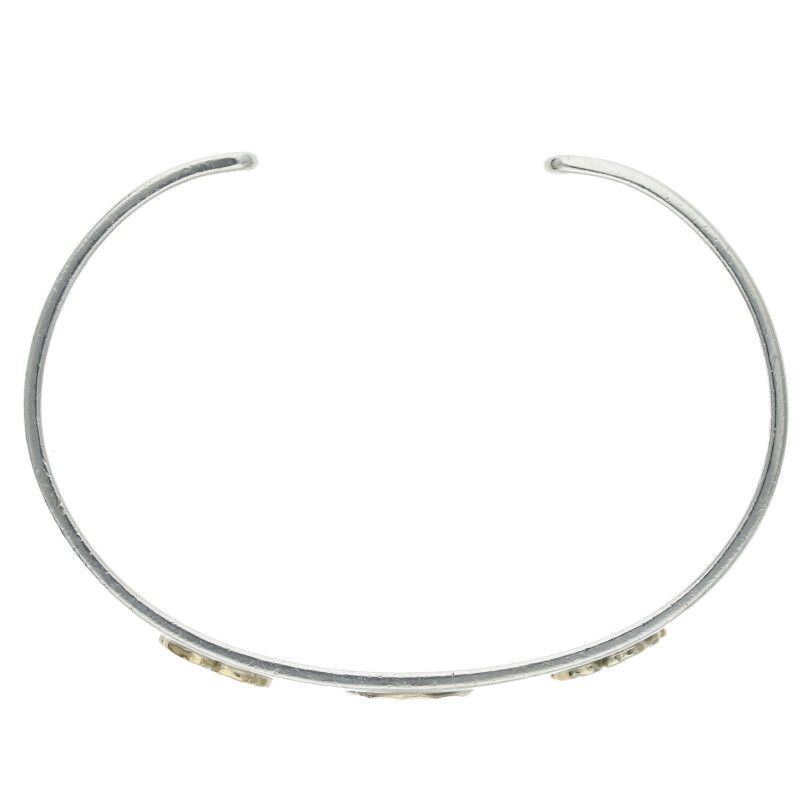 ゴローズ ダブルローズ付き平打ち M ブレスレット メンズ M ゴローズ ダブルローズ付き平打ち M ブレスレット メンズ M