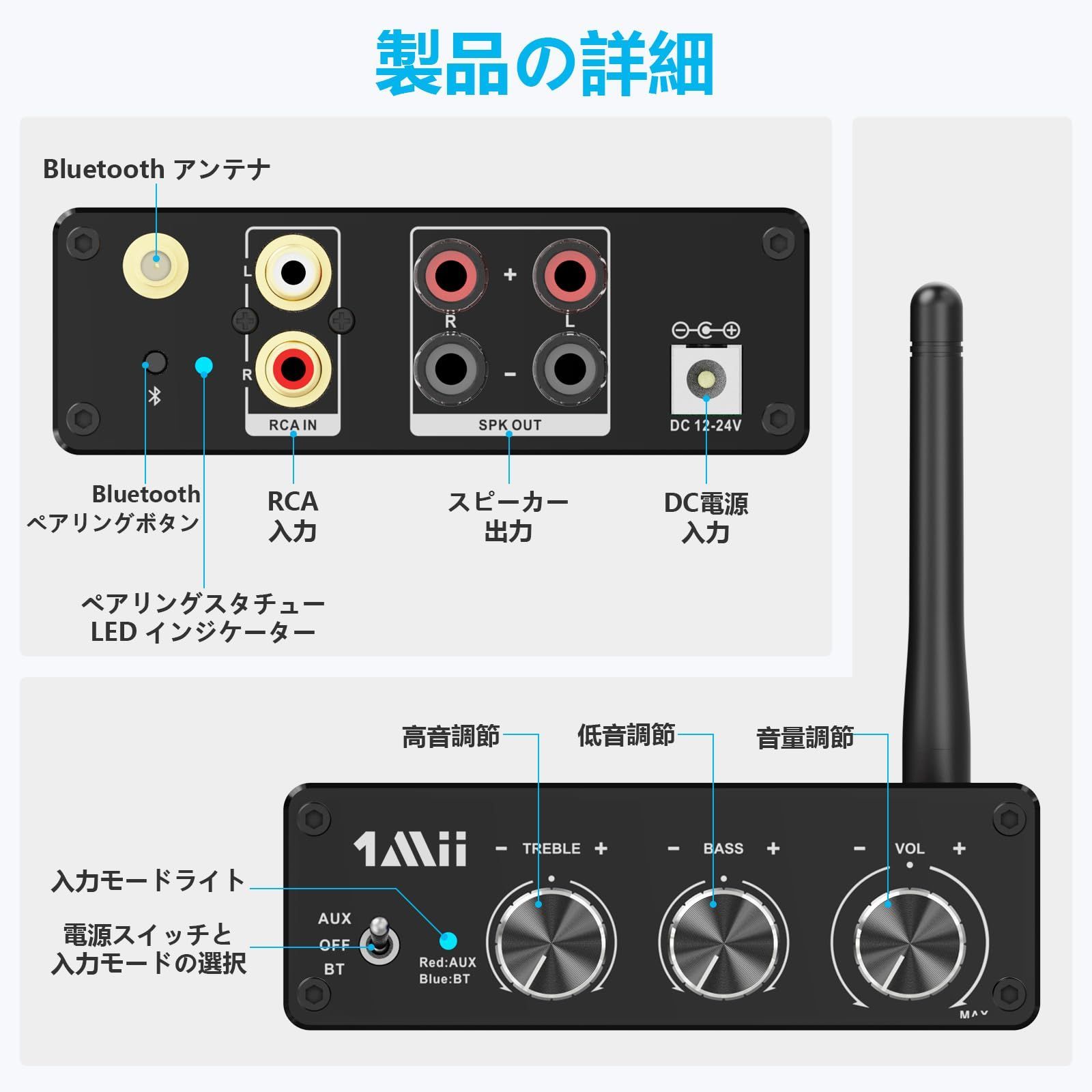 在庫セール】デジタルアンプ パワーアンプ ベース アンプ アンプ 小型