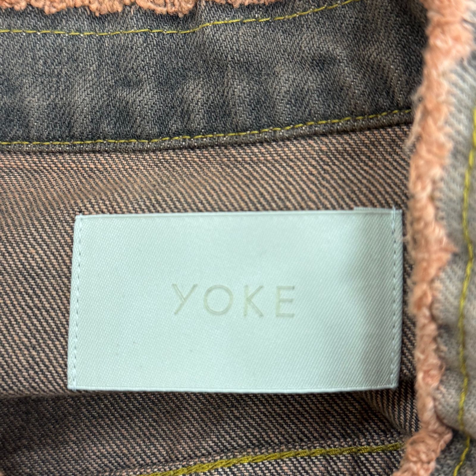 参考上代61600円 未使用 YOKE 24SS CUT-OFF WIDE DENIM TRUCKER JACKET 