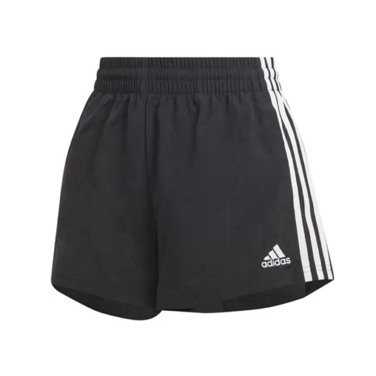 adidas アディダス 3本線 ウーブン ショートパンツ 黒 XS