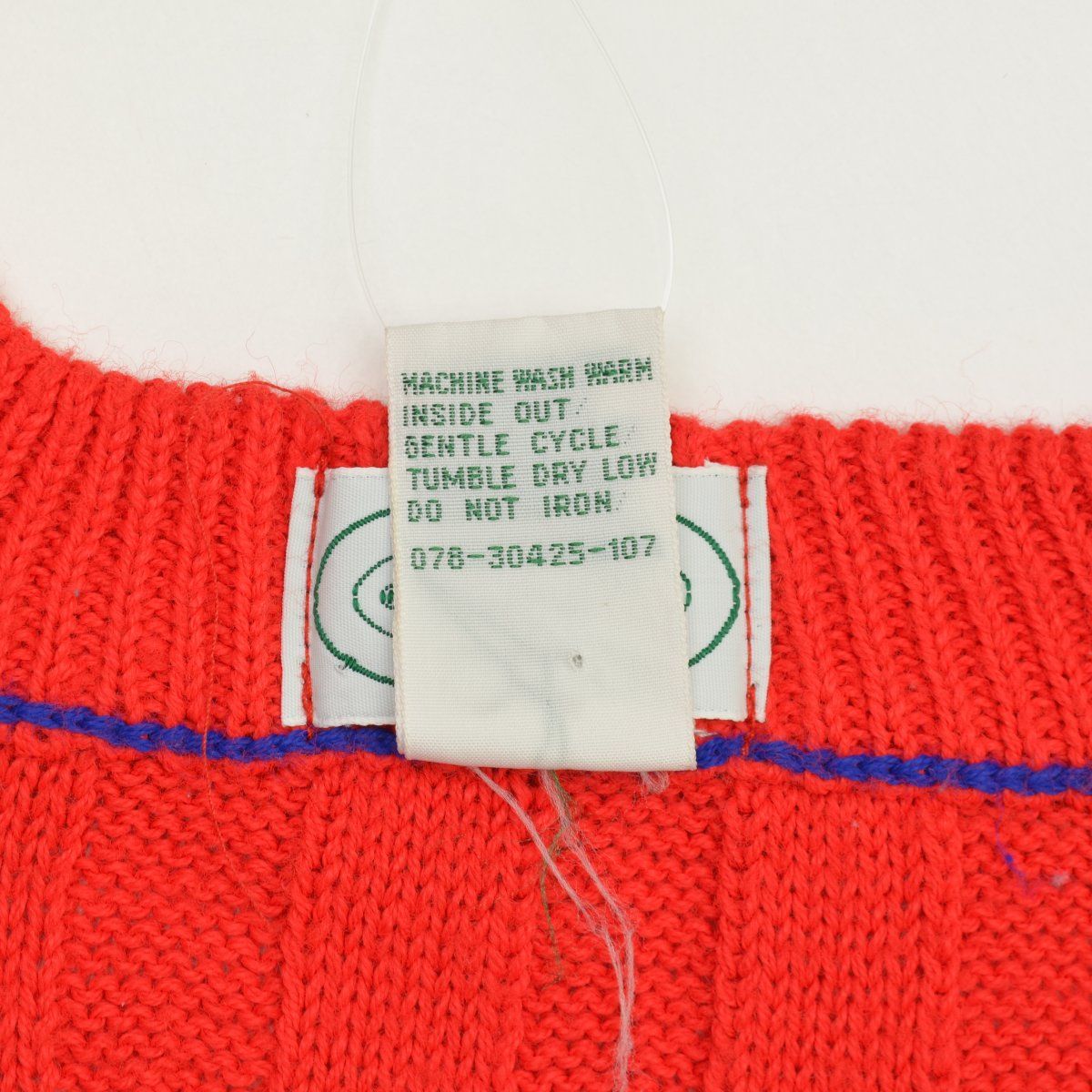 LACOSTE - 【IZODLACOSTE】80s〜90s ケーブル編み スクールニットセーター IZODLACOSTE】80s～90s ケーブル編み Vネックスクール長袖ニット