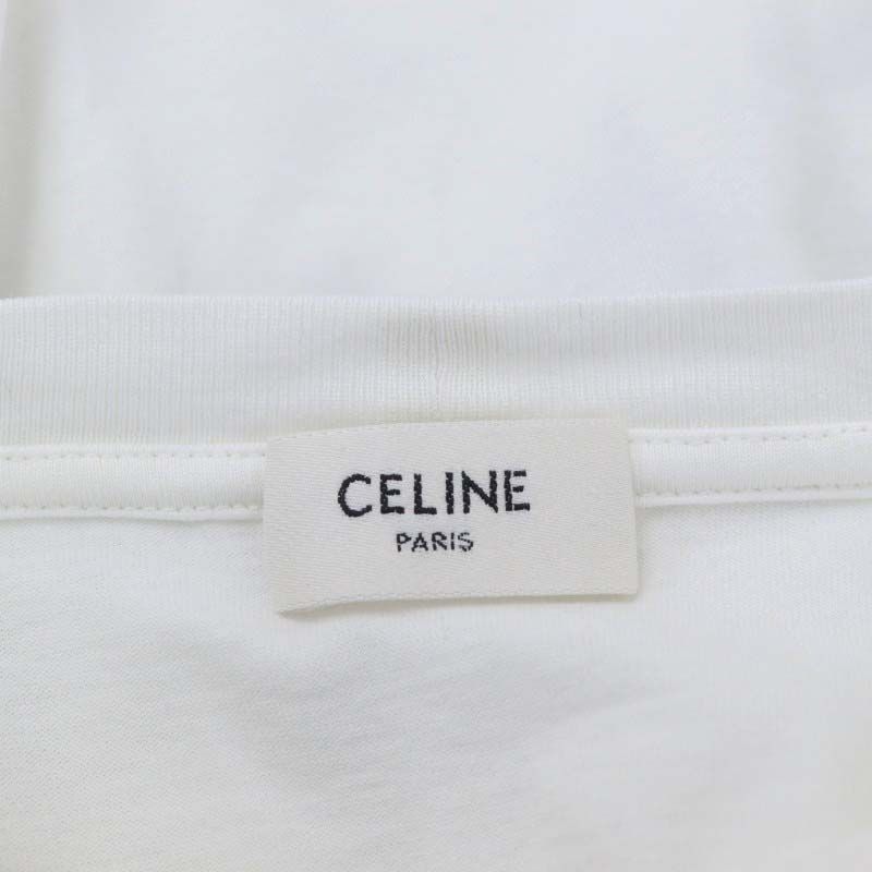 CELINE◆Tシャツ/XS/コットン/WHT/ロゴプリント/2X761671Q// 楽天市場】【美品】CELINE セリーヌ クロップド Tシャツ