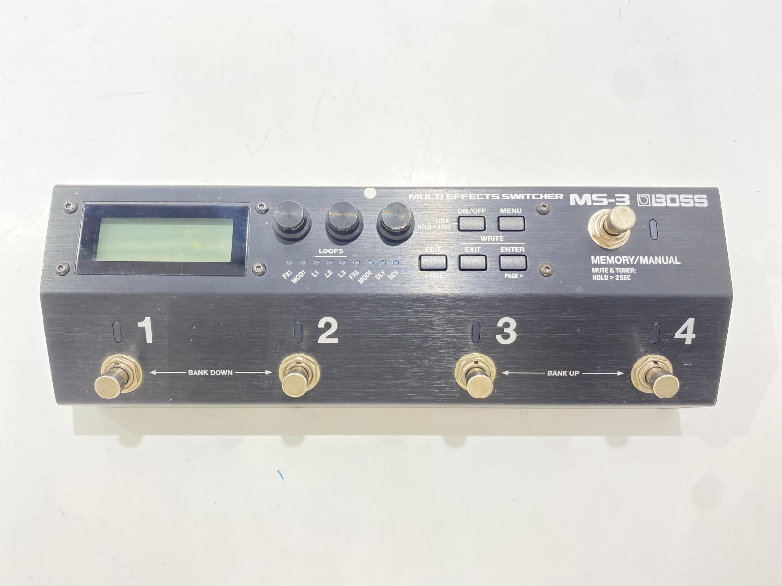 七重浜店62-8-251014 品 BOSS MS-3 MULTI EFFECTS SWITCHER FS-7 ボス マルチエフェクター スイッチャー セット パッチケーブル付