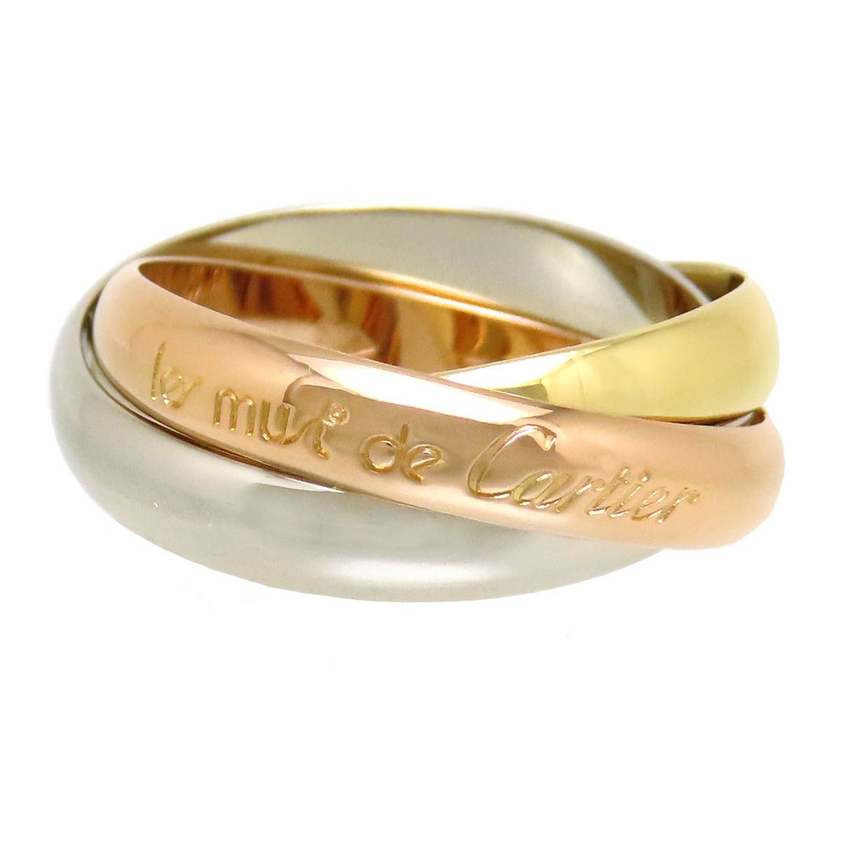 カルティエ トリニティ リング #51 750 (K18YG K18WG K18PG  