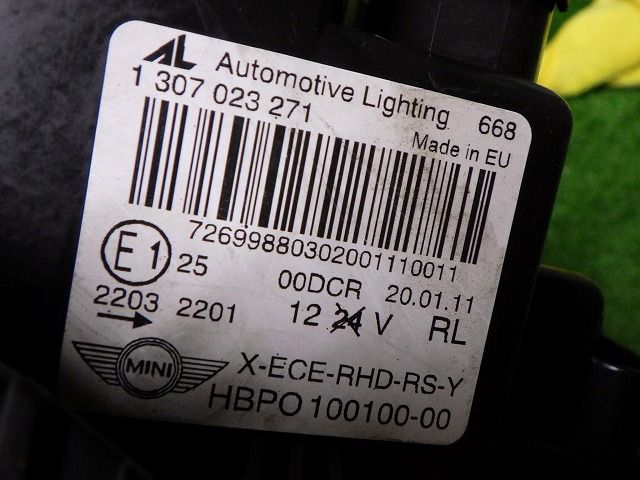 ＊ ご確認用 ＊ BMW MF16 R56 ミニ クーパーS ヘッドライト 左右 HID 0 307 023