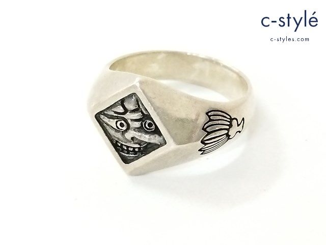 かすう工房 天狗 リング 妖怪面指輪‐烏天狗｜和のシルバーアクセサリーブランド［かすう