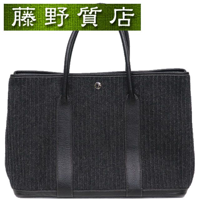 HERMES / ガーデンパーティPM 36 ネゴンダ ブラック □N刻印