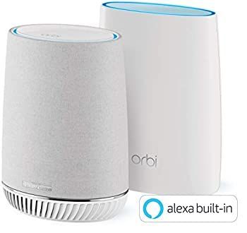 中古】NETGEAR メッシュWiFi無線LANルーター2台セット(スピーカー搭載  