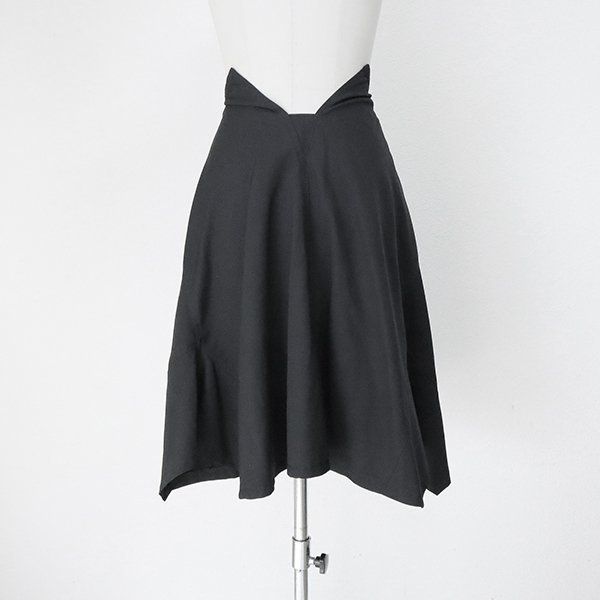 美品✨️トリココムデギャルソン 近年 アシンメトリー ラップスカート 黒 Mサイズ tricot COMME des GARCONS ◇ 13AW アシンメトリー ラップスカート S