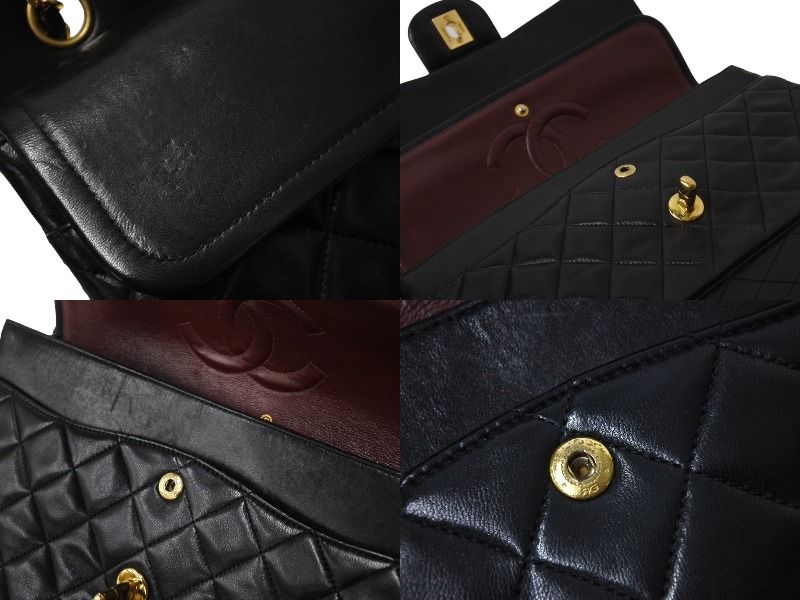 極美品 CHANEL シャネル Wフラップ マトラッセ25 チェーンショルダー