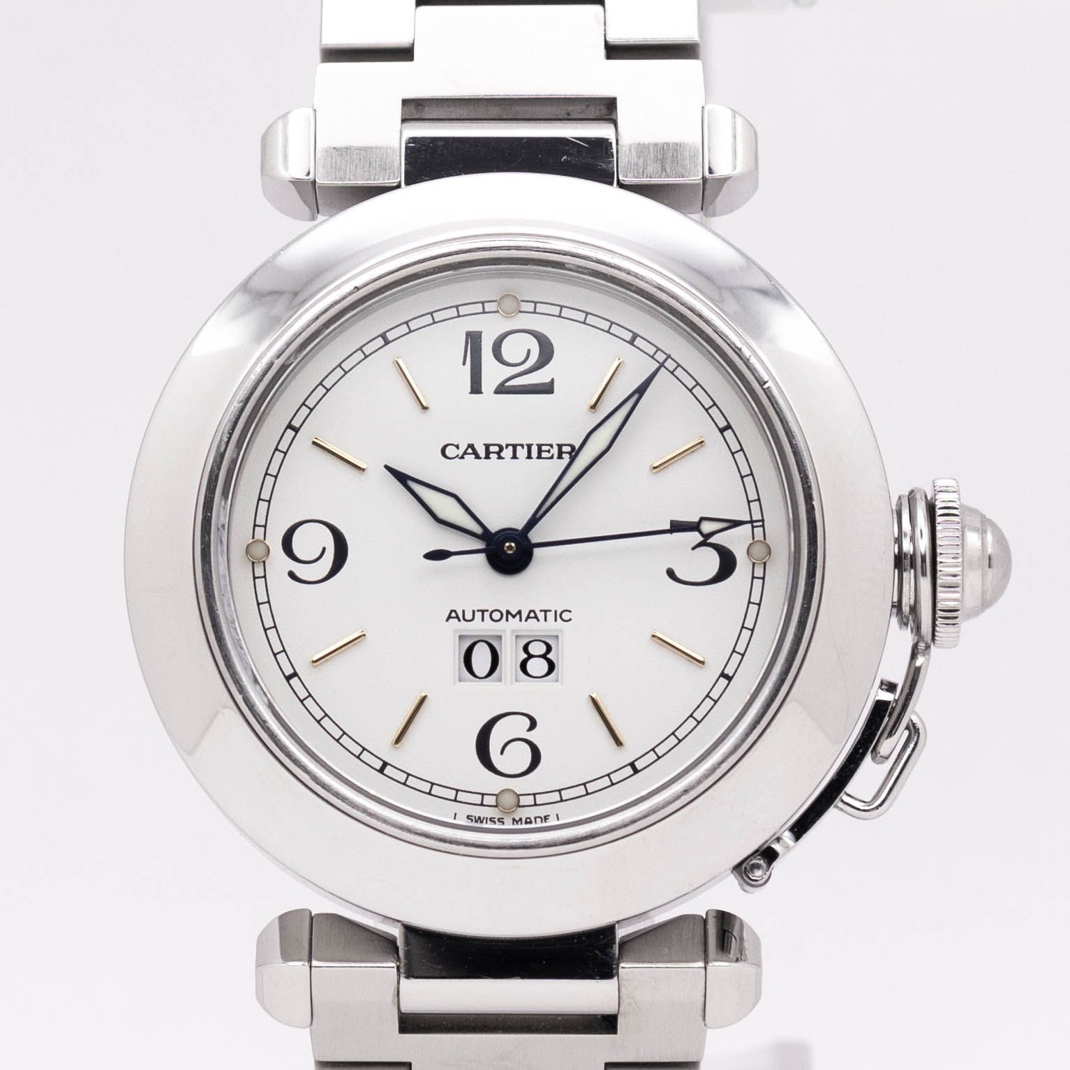 カルティエ Cartier パシャCビッグデイト W31044M7 Pasha C Big Date 