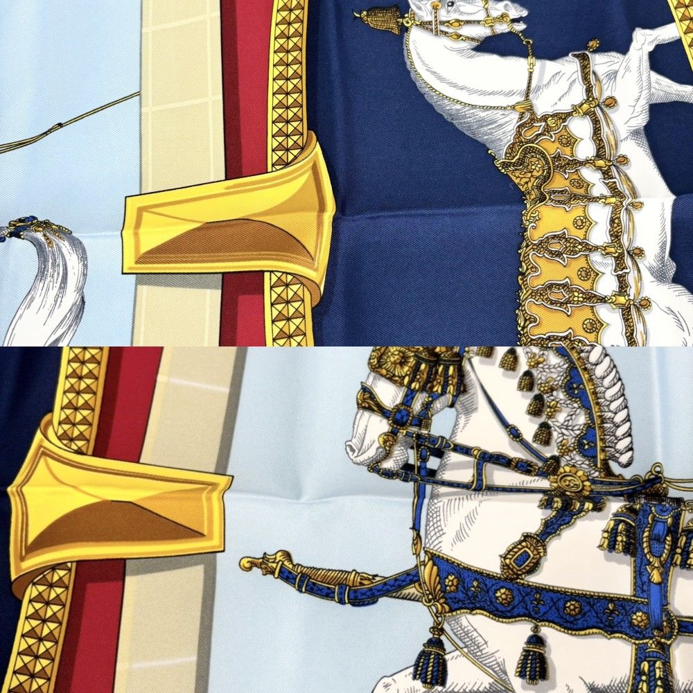 在庫一掃】 エルメス スカーフ レディース カレ90 GRAND APPARAT
