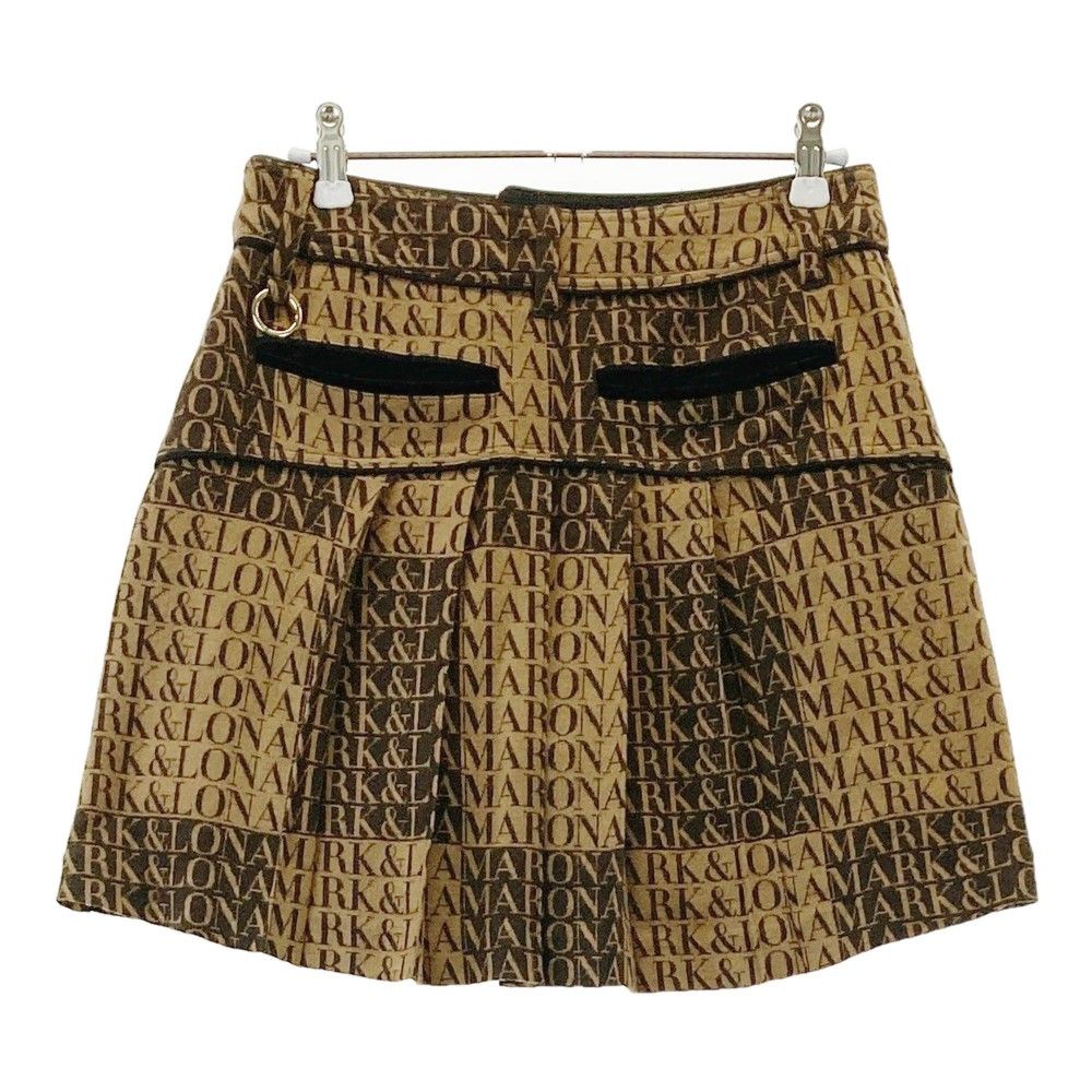 サイズ：38 MARK&LONA マークアンドロナ ウール混 インナー付 スカート