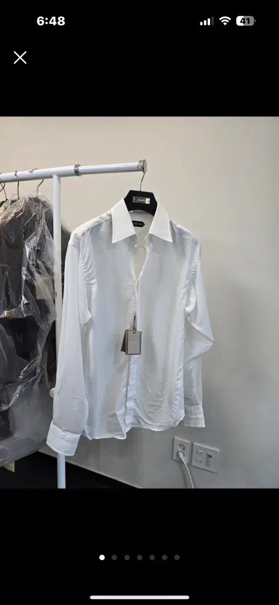 TOM FORD シルク シャツ 40 48-52にぴったり