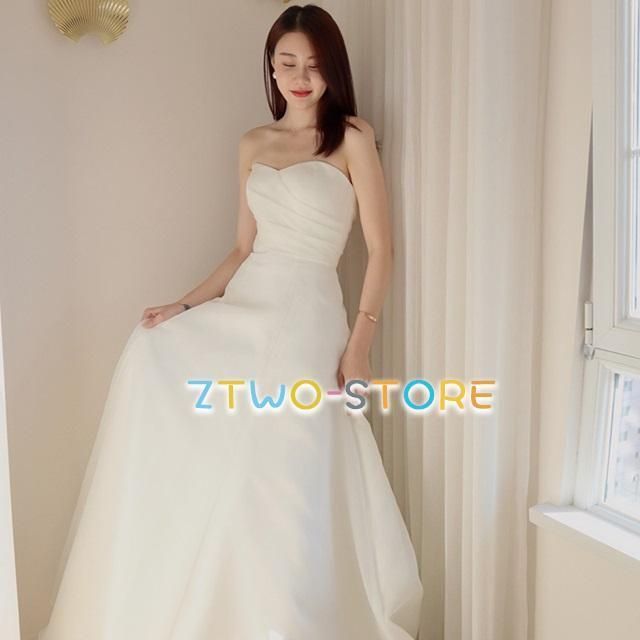 ウェディングドレス オフショルダー ウェディングドレス 大きいサイズ 3L 4L 小さいサイズ ウェディングドレス 二次会 シンプル 上品 前撮WP 929