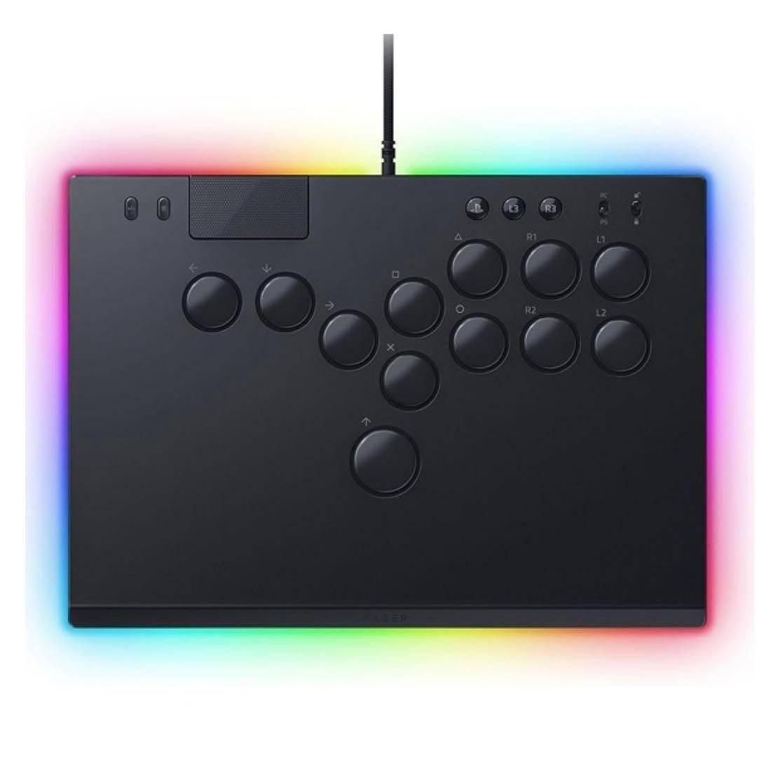 Razer レイザー Kitsune PS5 - PC用 薄型 レバーレス アーケードコントローラー RZ06-05020100-R3A1 オールボタン オプティカルアーケードコントローラー