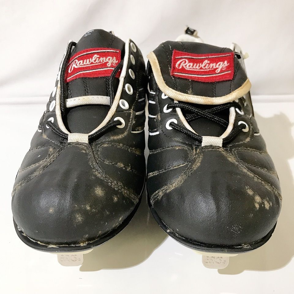 Rawlings スパイクシューズ　野球　25 ローリングス　アシックス タグ付き】 Rawlings ローリングス スパイクシューズ ブラック 野球