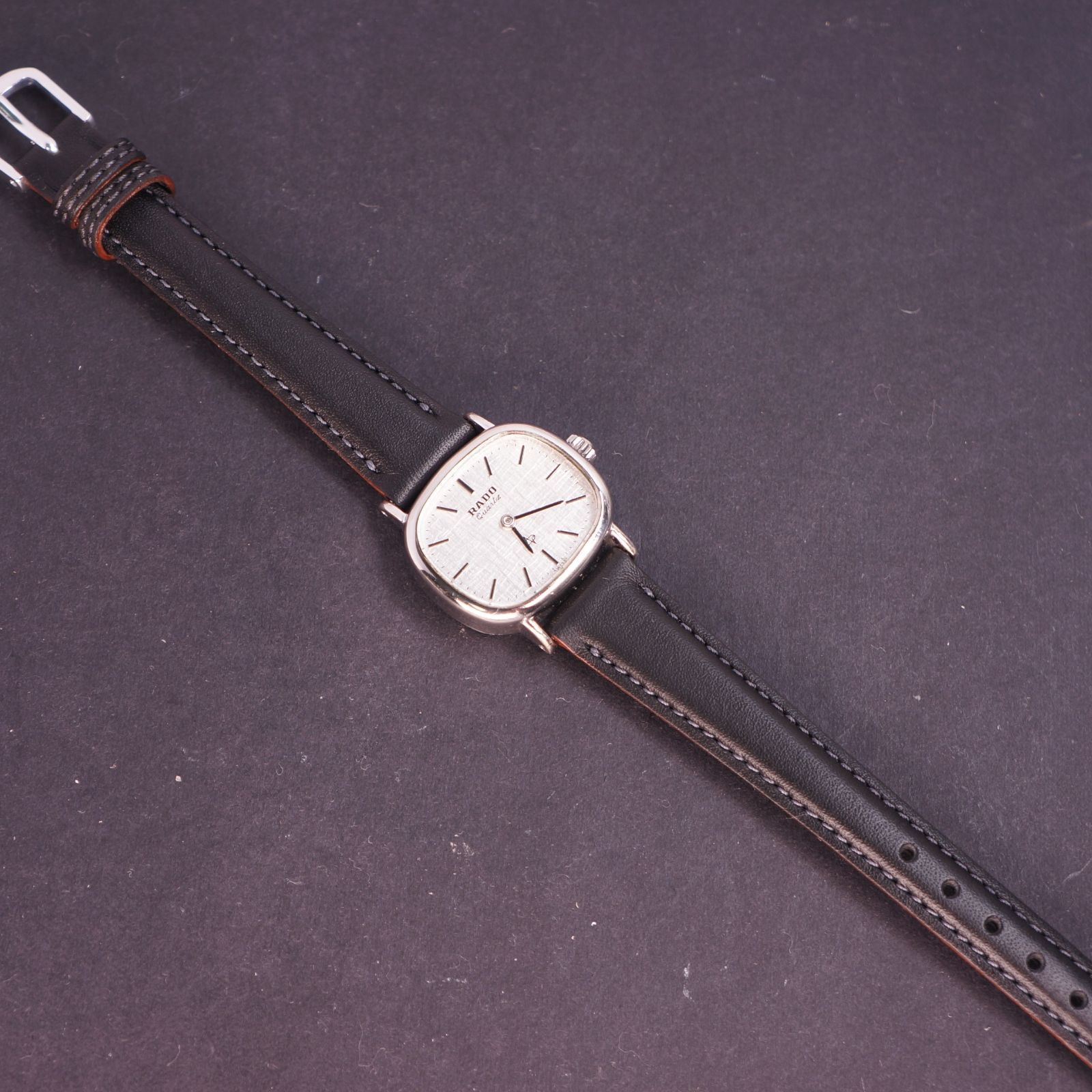 稼働品】RADO アンティーク レディース腕時計 新品ベルト 電池