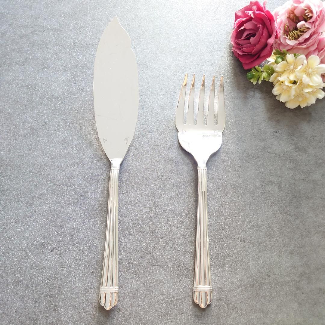 クリストフル アリア フィッシュサービングセット 2点