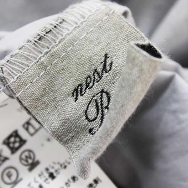 2019年 nest Robe ネストローブ コットンロングギャザーシャツ F