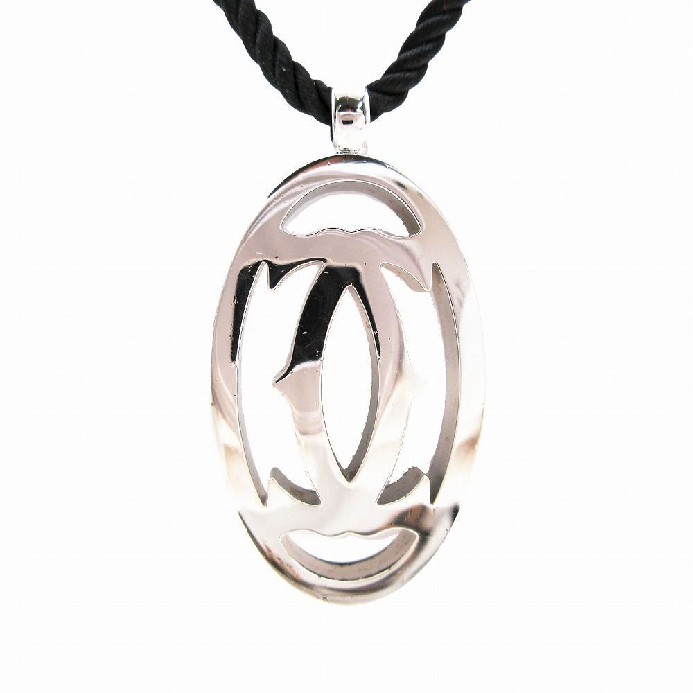 カルティエ Cartier マスト バッグチャーム キーホルダー ペンダントトップ シルバー チェーン ネックレス紐 レディース