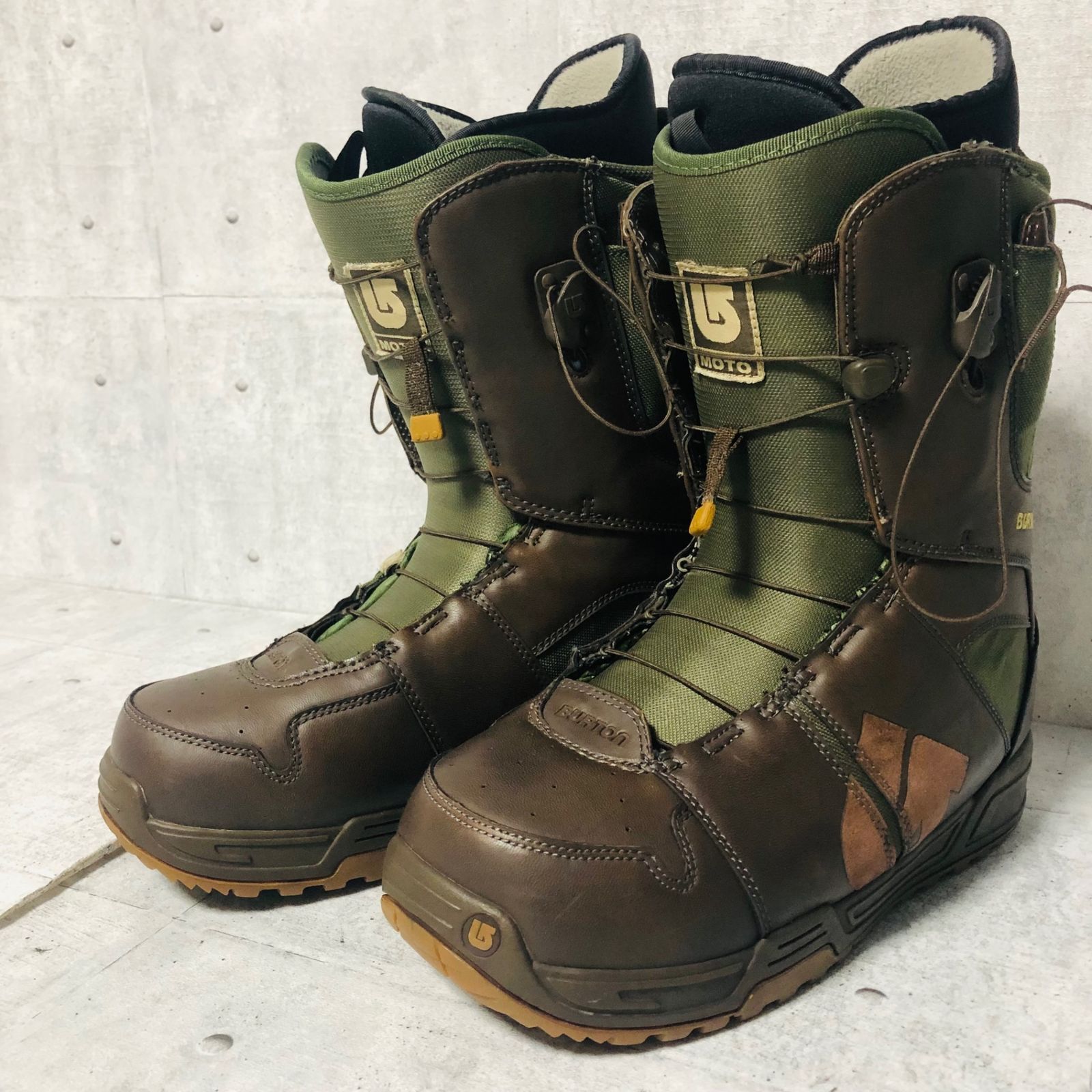 Burton バートン MOTO モト メンズ 27.5cm ブラウン×カーキ スノーボード ブーツ スノボ