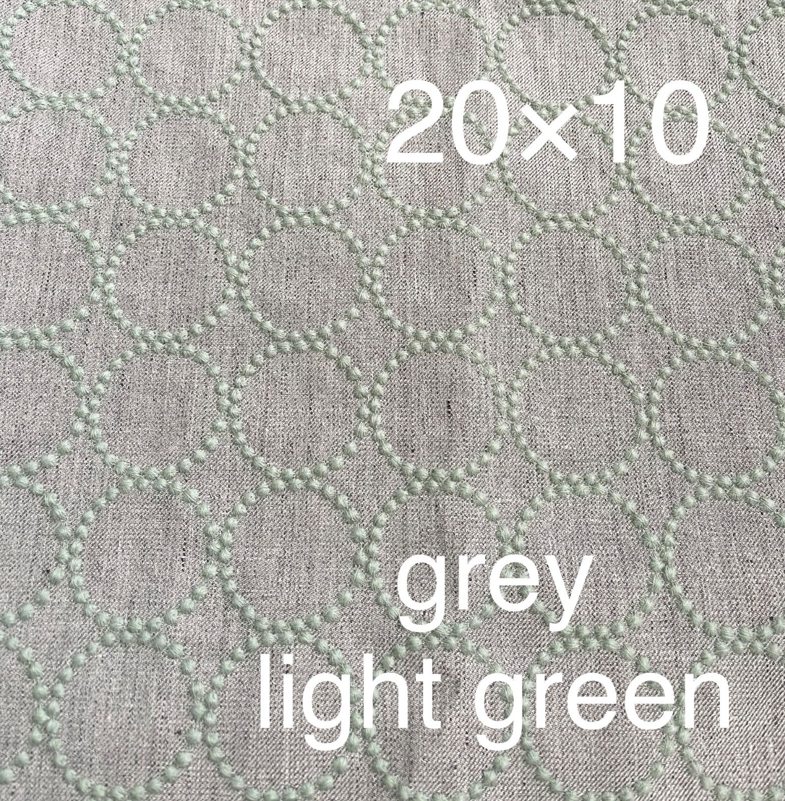 ミナペルホネン　タンバリン　tambourine ファブリック　グレー　ベース gray × 刺繍糸の色 light green