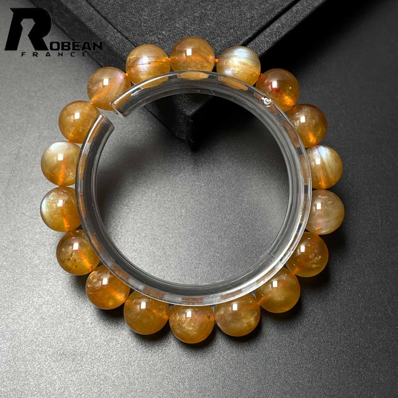 絶賛 EU製 定価8万円ROBEAN・アンデシンブレスレット パワーストーン 天然石 綺麗 浄化 お守り ギフト プレゼント 12.2-12.8mm M0121103
