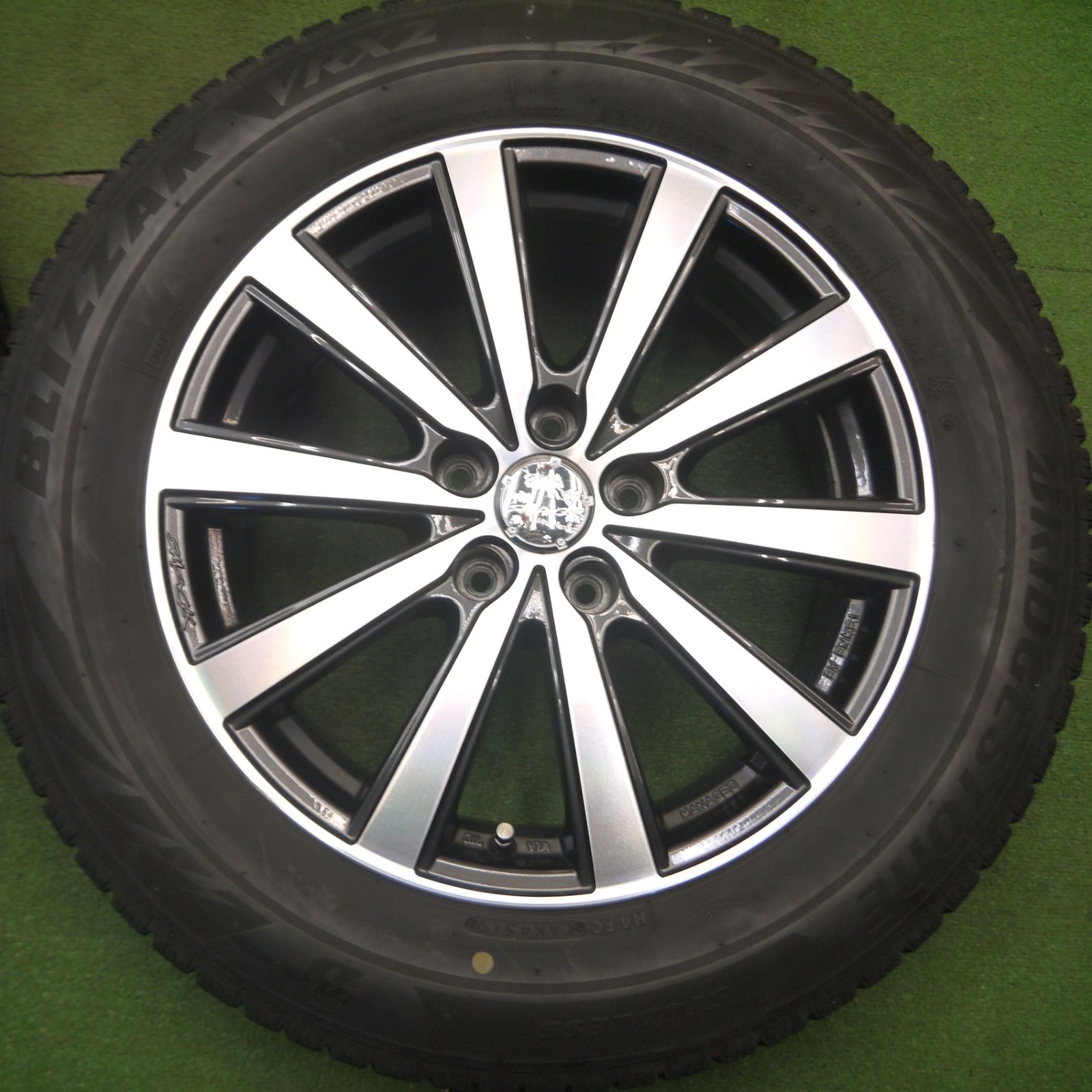 ブリヂストンVRX2スタッドレス17インチENKEI MANAGED SMACK 送料無料] 4本価格☆スタッドレス 225/60R17 ブリヂストン ブリザック