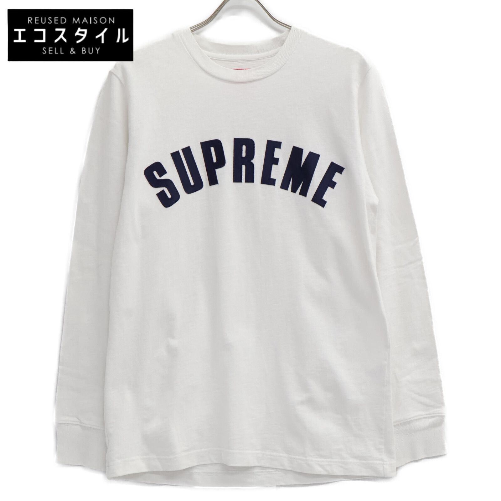 Supreme Arc Logo L S Supreme Arc Logo L/S Tee Navy L 国内正規品
