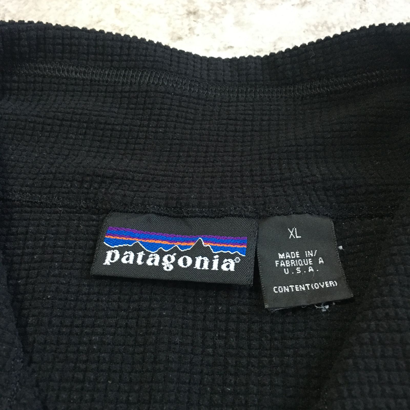 00s 2002年 USA製 patagonia R1 Flash Pullover【black】 パタゴニア