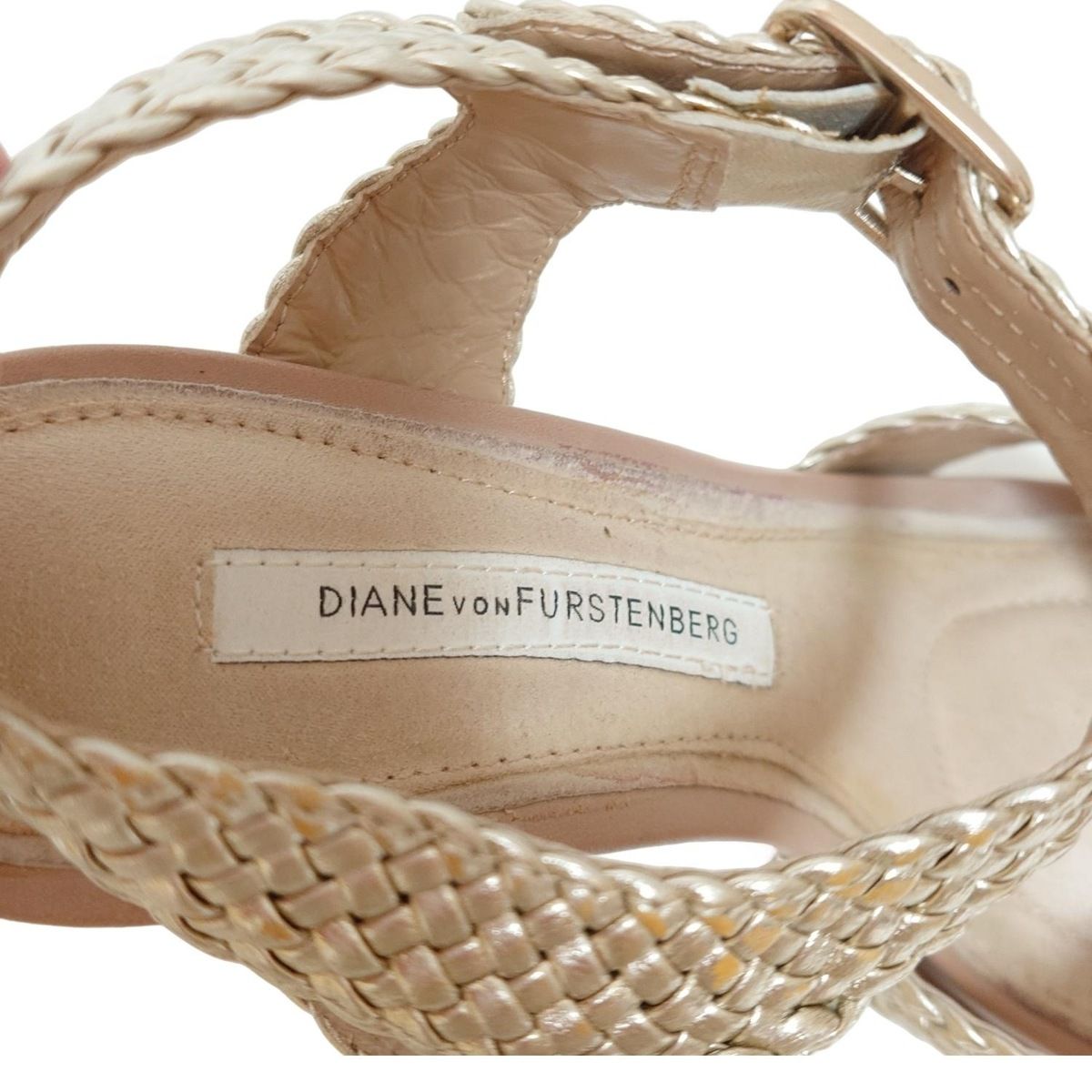 美品　DIANE von FURSTENBERGのウェッジソールサンダル artemis by DIANA｜フラワーレース アンクルストラップウェッジ