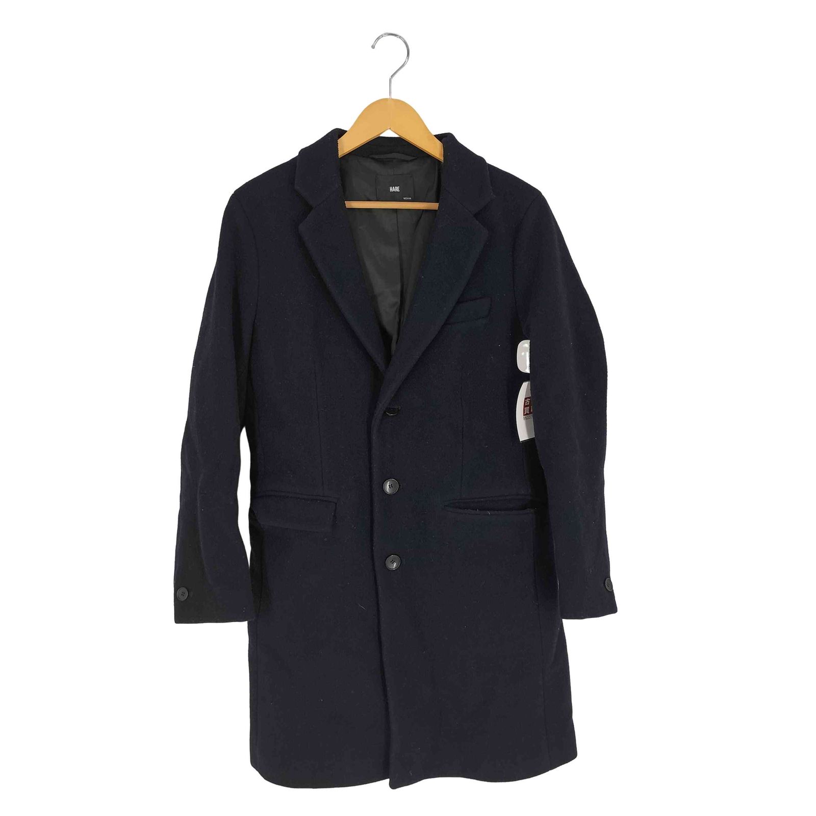 HARE CASHEEPウールオーバーコート ブラック HARE】CASHEEPウール