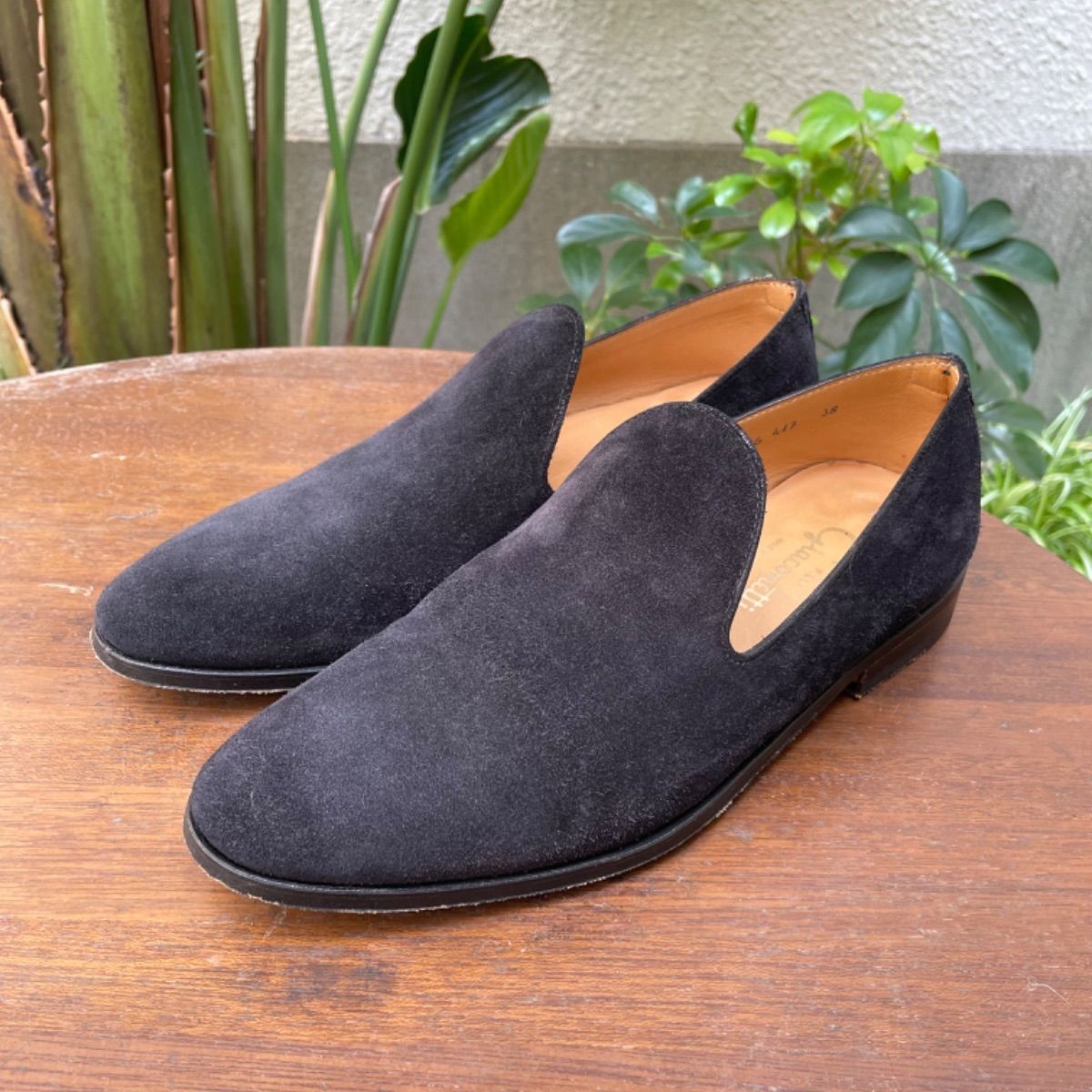 フラテッリジャコメッティ F.lli Giacometti スエードスリッポン