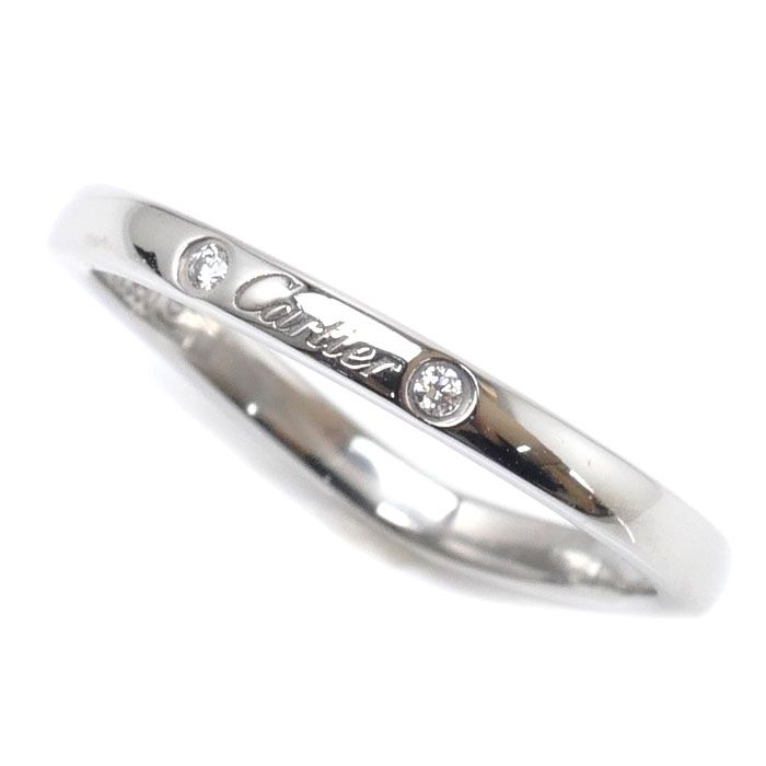 CARTIER カルティエ Pt950プラチナ バレリーナカーブ リング・指輪