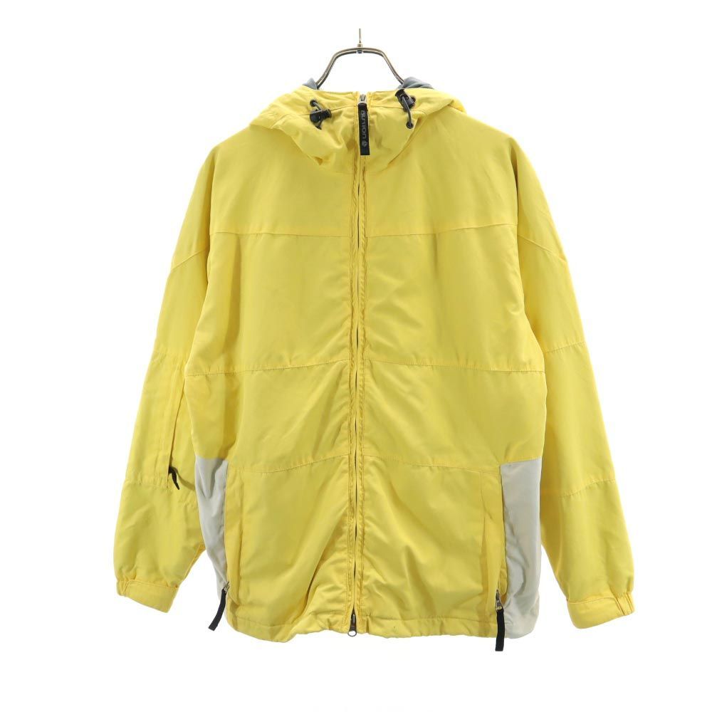 バートン スノーボード ウェア S イエロー BURTON ナイロン ジャケット フード 裏メッシュ レディース 古着 【240112】