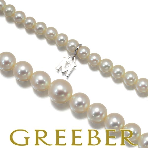 ミキモトアコヤ真珠グラデーションネックレス 約3~7mm 45cm MIKIMOTO 【送料無料】ミキモト アコヤパール グラデーション