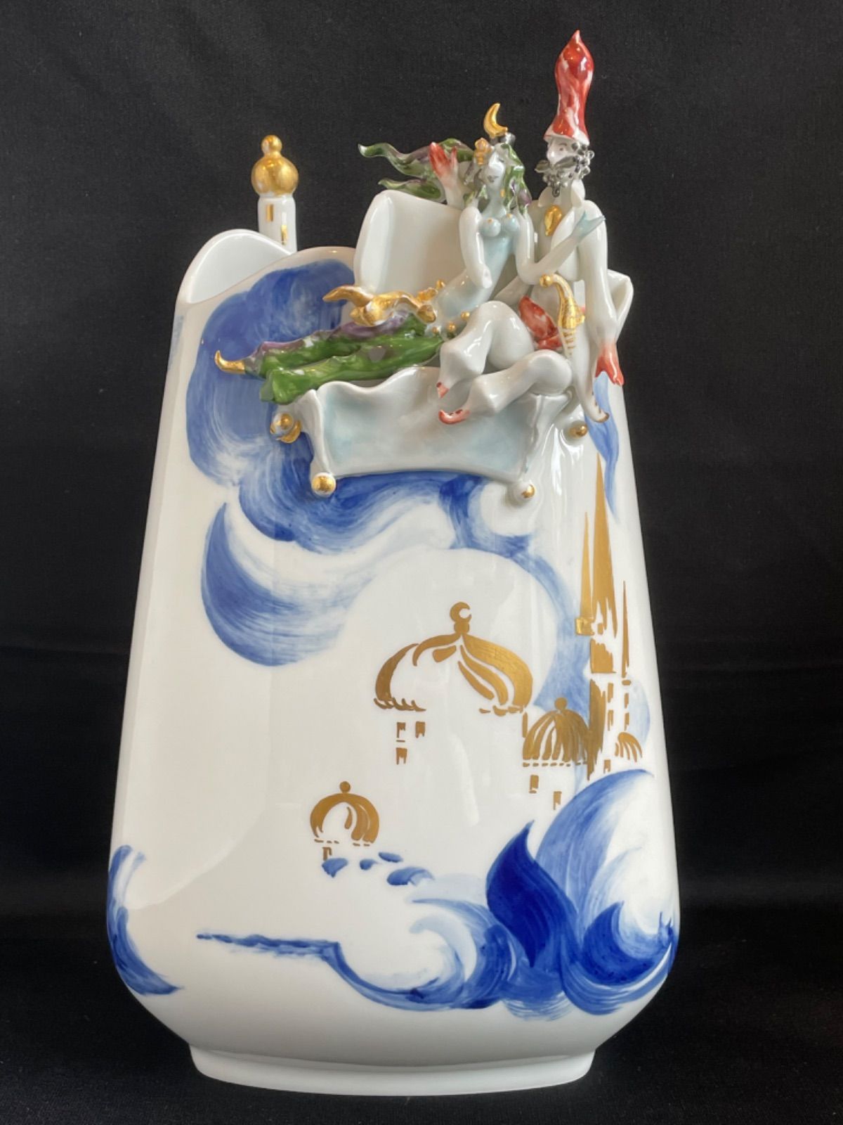 アラレ ⭐︎美品⭐︎マイセン アラビアンナイト　花瓶 フラワーベース アラレ 様専用⭐︎美品⭐︎マイセン アラビアンナイト 花瓶
