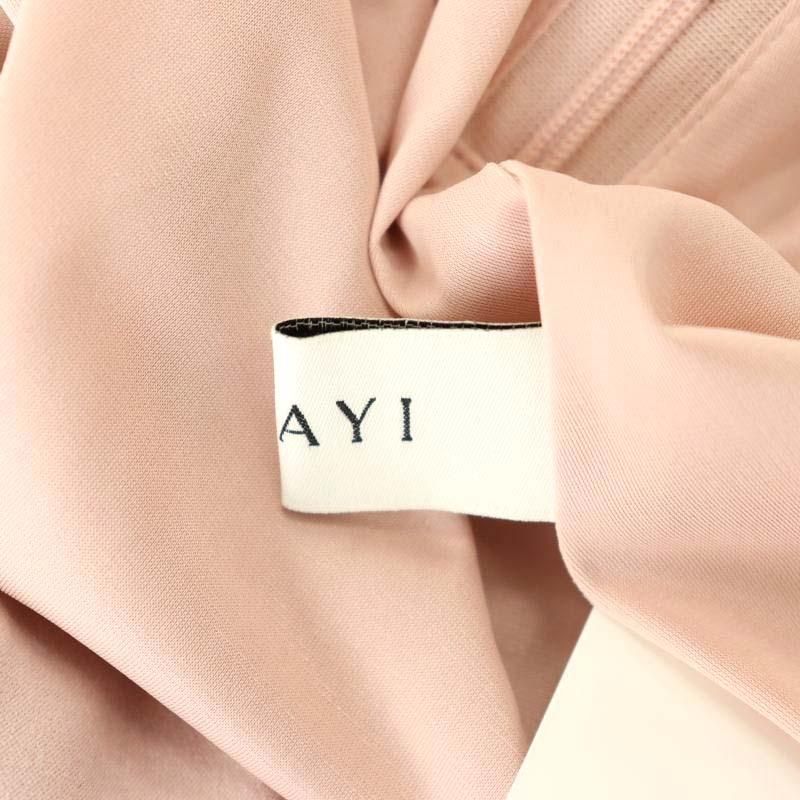ANAYI アナイ エコ スエード ロング プリーツスカート 34 ピンク アナイ ANAYI エコスエードフレアプリーツ スカート ロング 34