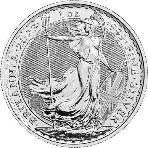 2022年イギリス「ブリタニア」純銀 1オンス 銀貨 貨幣 [保証書・カプセル付き] 2023年 (新品) イギリス「ブリタニア